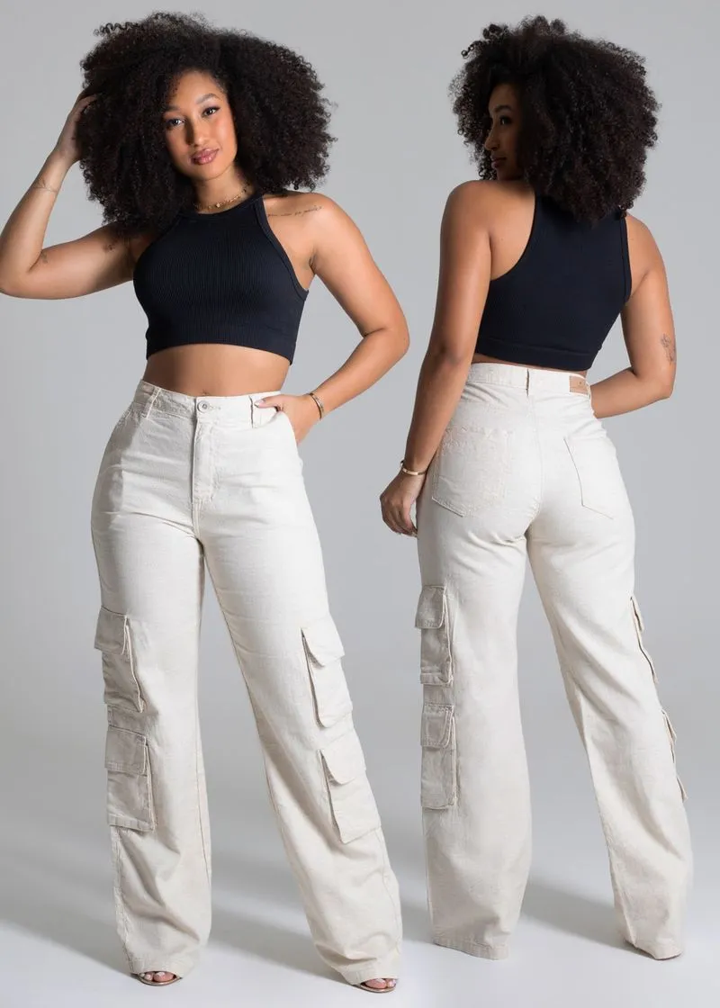 Calça Linho Sawary Wide Leg – 277766 - Imagem 4