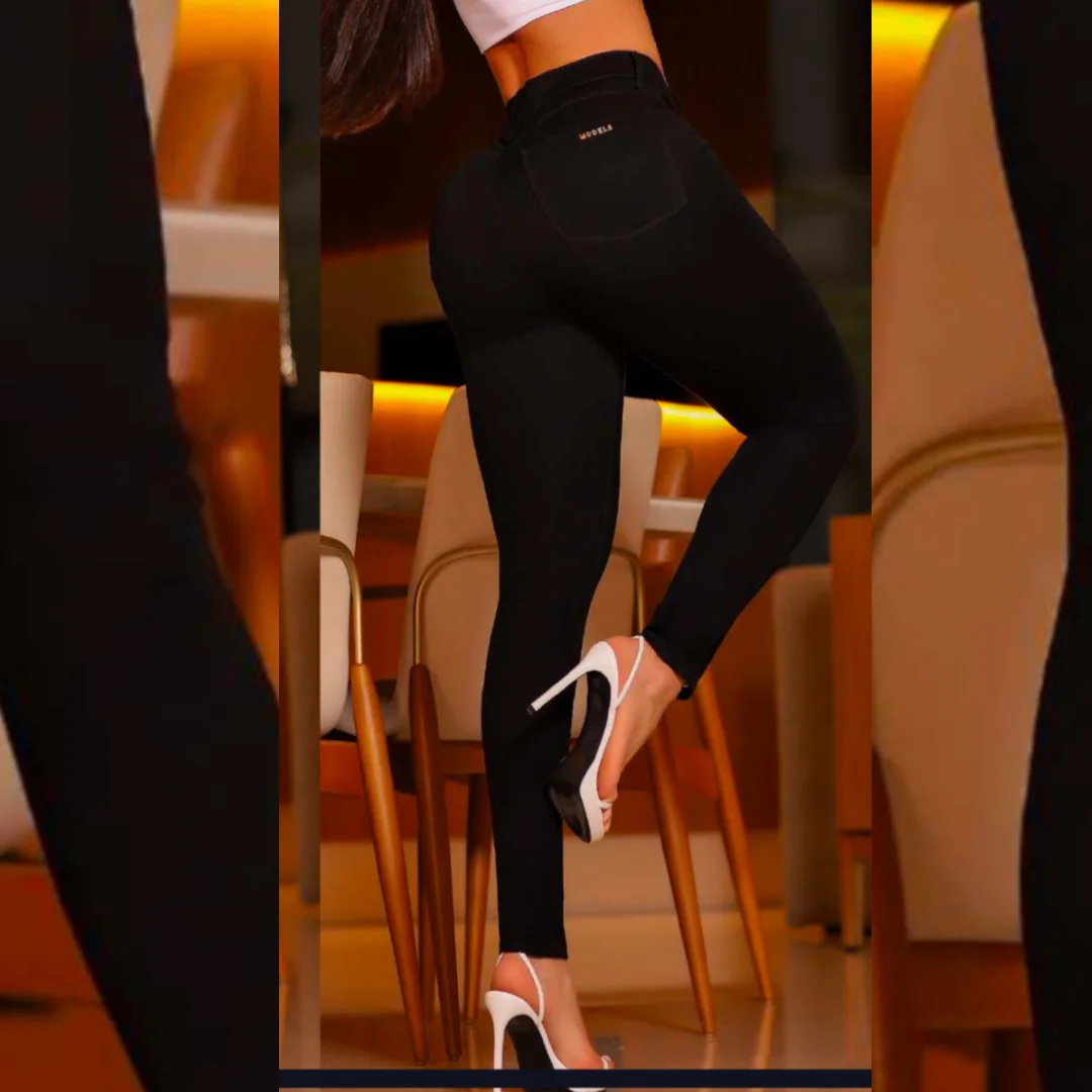 Calça Jeans Feminina Premium Collection Preta – C463-01 - Imagem 3