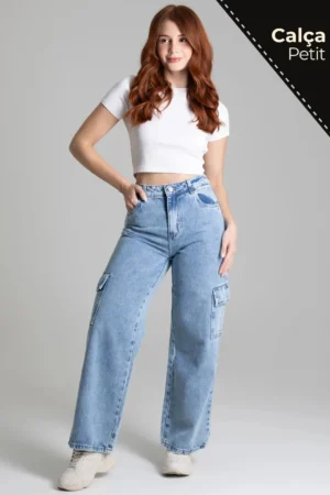 Calça Jeans Sawary Wide Leg Petit – 277876
