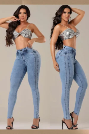 Calça Jeans Feminina com strass Models Premium Collection – C528-01