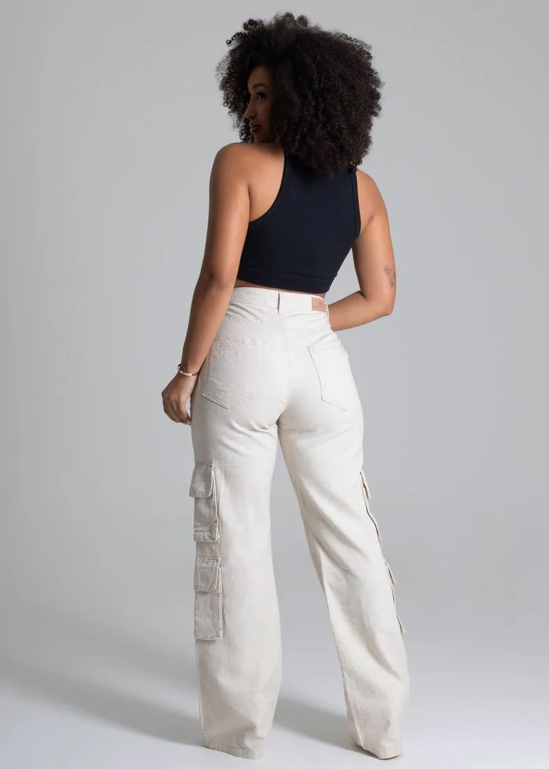 Calça Linho Sawary Wide Leg – 277766 - Imagem 3