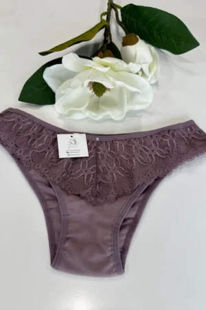 Calcinha Lamour Rendada e Algodão