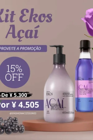 kit Ekos Açaí Hidratante Corporal 400ml/ Óleo Trifásico 200ml