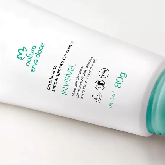 Desodorante Antitranspirante em Creme 80g Erva Doce – Natura - Imagem 2