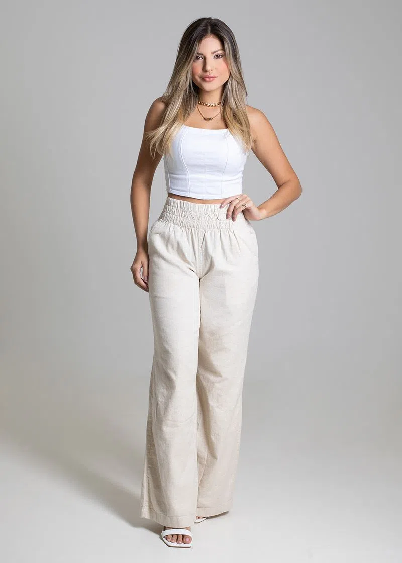 CALÇA LINHO SAWARY PANTALONA