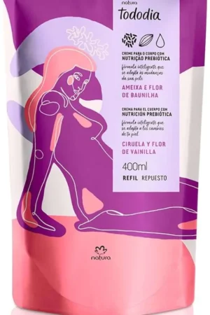 Natura tododia hidratante refil ameixa e flor baunilha- 400ml