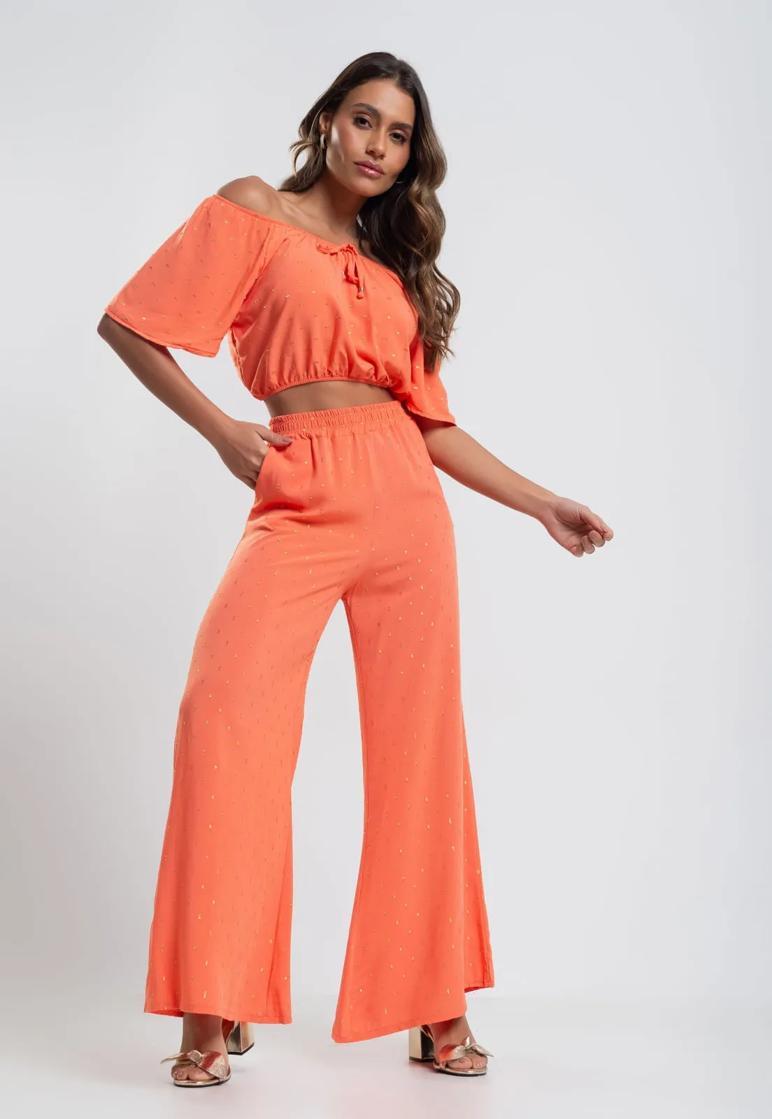 Pantalona Viscose Lurex Salvatore - Imagem 12