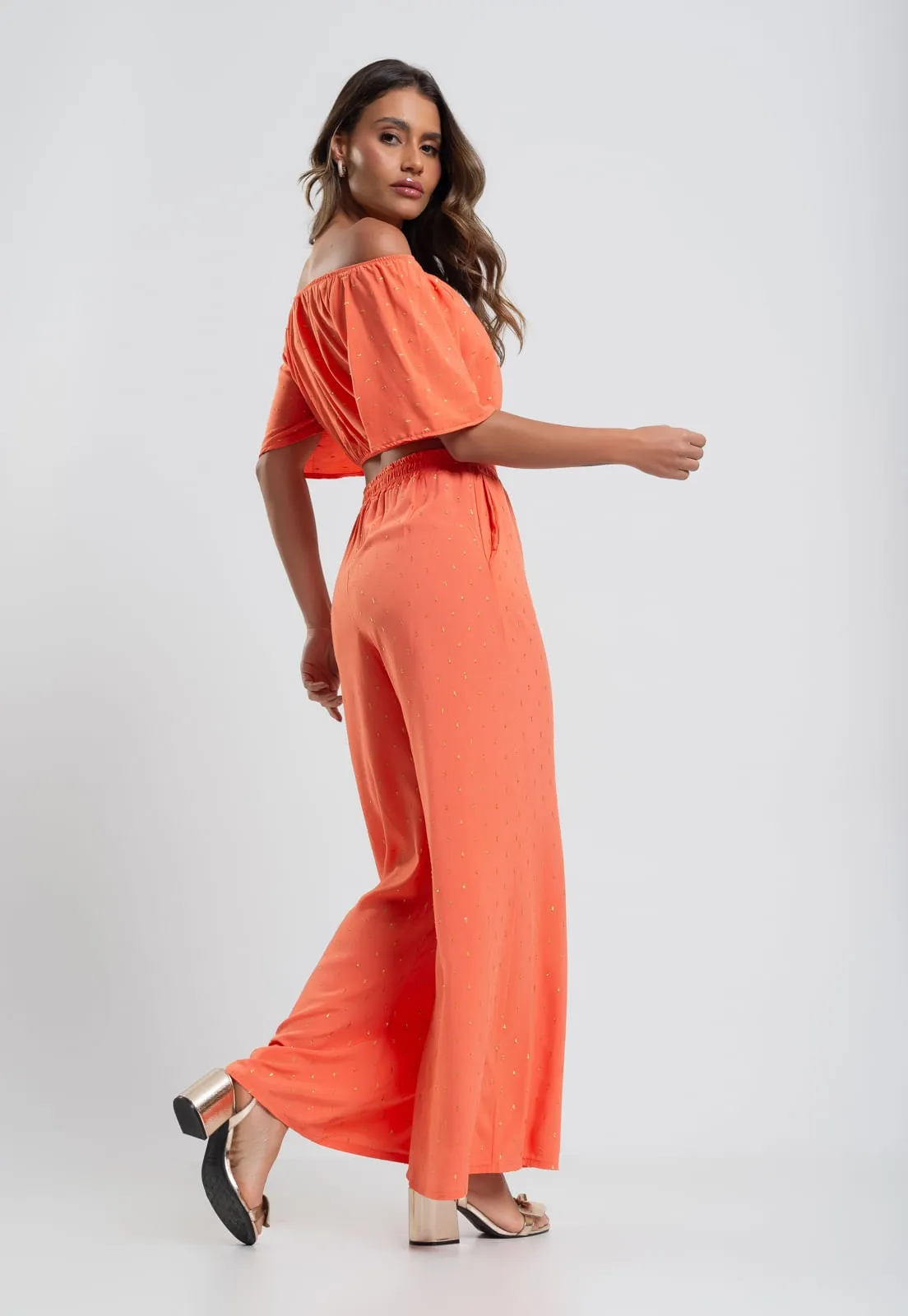 Pantalona Viscose Lurex Salvatore - Imagem 9