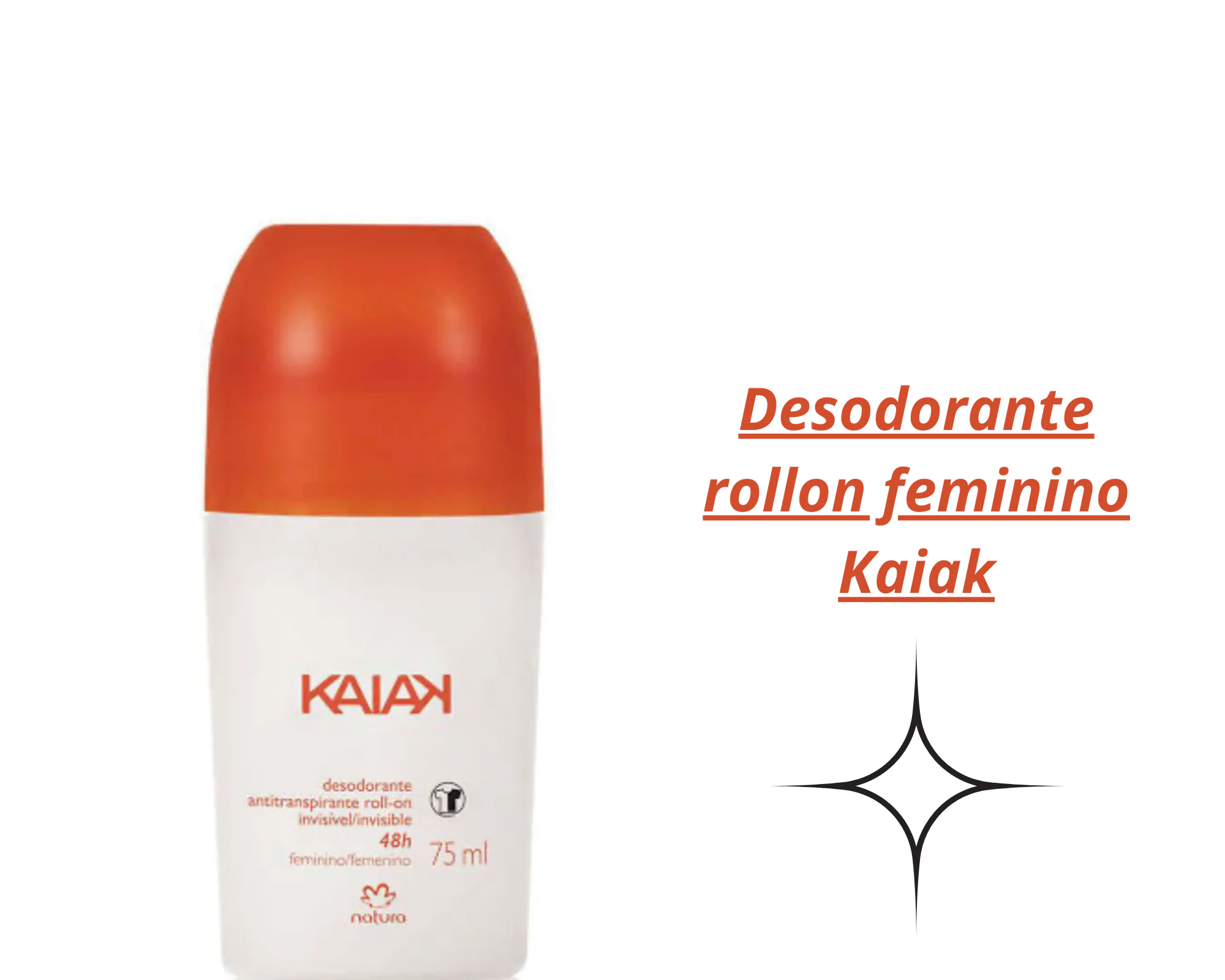 Desodorante antitranspirante roll-on Kaiak Feminino - Imagem 2