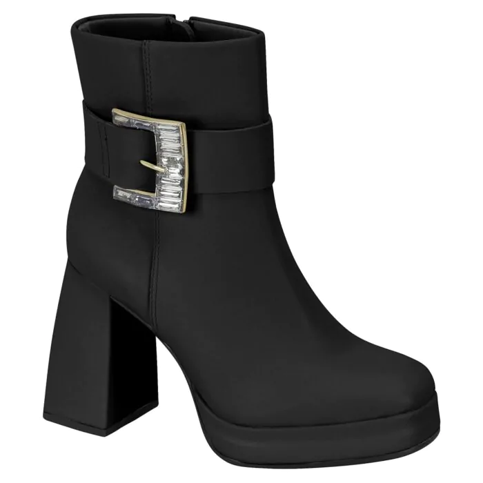 Bota Beira Rio Feminino Ziper e Fívela