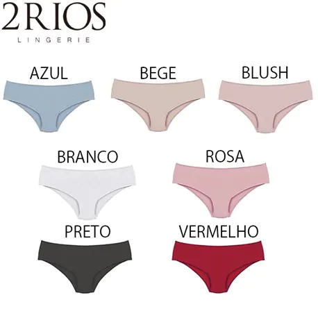 Kit com sete calcinhas em microfibra 2 rios - Imagem 3