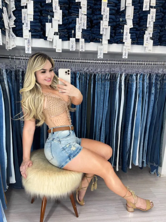 Short Jeans Feminino New Collection – Models – SH278-01 - Imagem 2