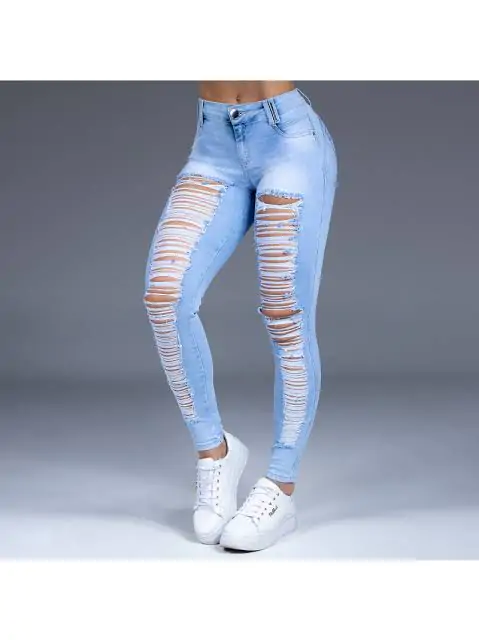 Calça Cigarrete Destroyed Pitbull ref 33295