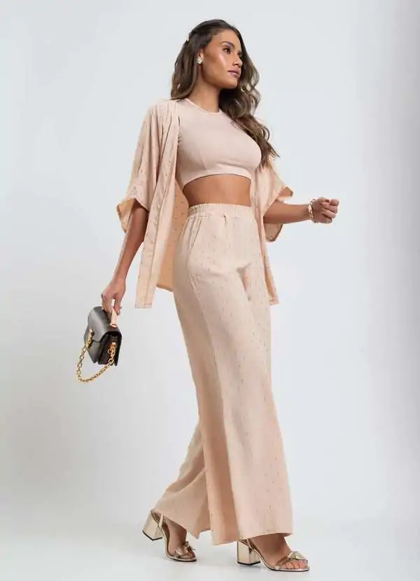 Pantalona Viscose Lurex Salvatore - Imagem 7