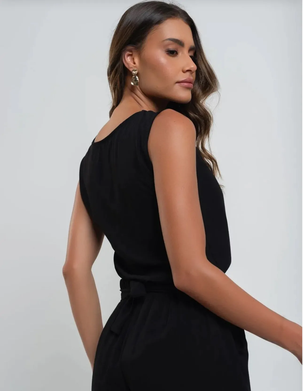 Regata Viscolinho Alças Largas Salvatore Fashion - Imagem 3