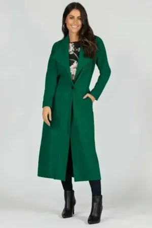 Sobretudo Longo com bolsos