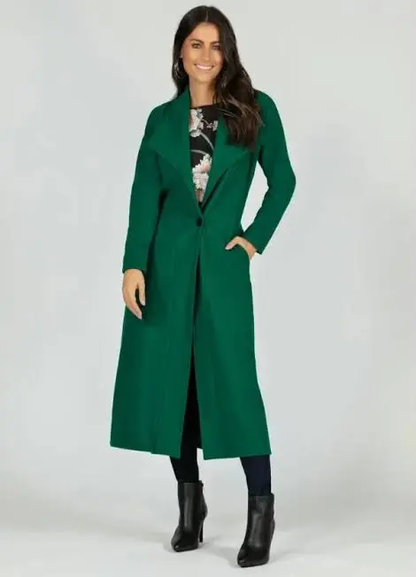 Sobretudo Longo com bolsos