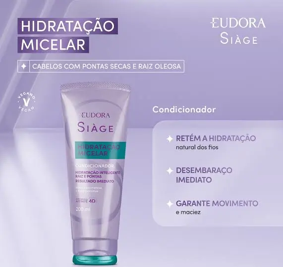 Condicionador Siàge Hidratação Micelar 200ml - Imagem 3
