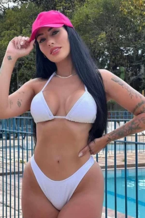 Biquíni Canelado Cortininha sem Bojo com Calcinha Asa Delta