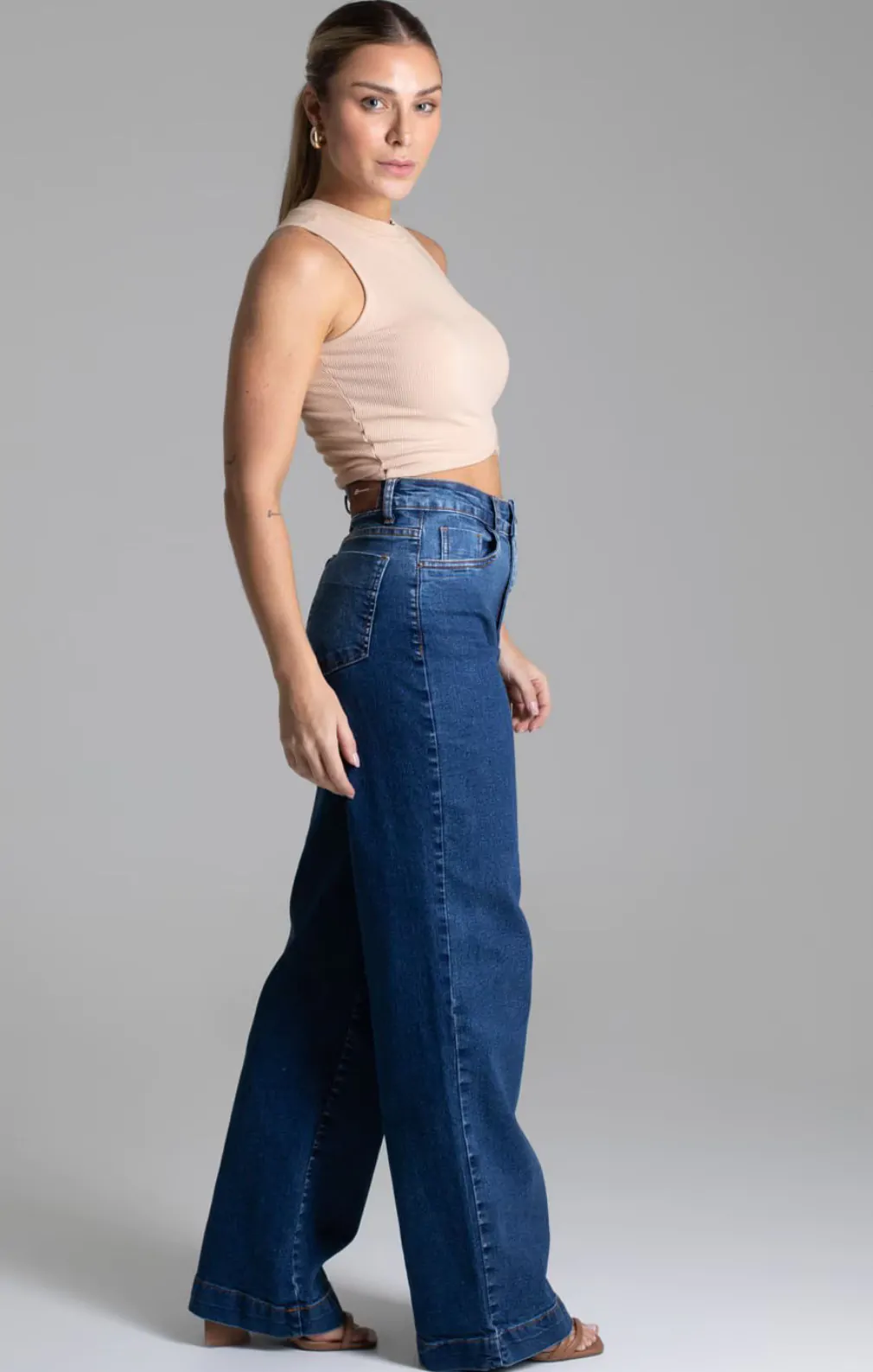Calça Jeans Sawary Wide Leg – 276777 - Imagem 2