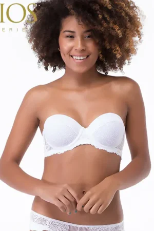 Sutiã tomara que caia c/bojo e renda – 2 rios 82217.