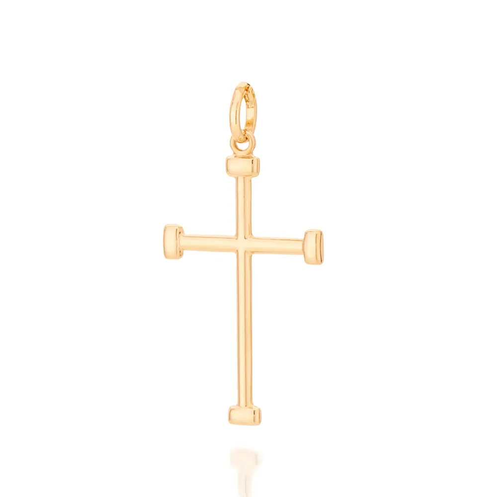 Rommanel PINGENTE CRUZ BANHADO A OURO 18K – TAM.ÚNICO 5422080000