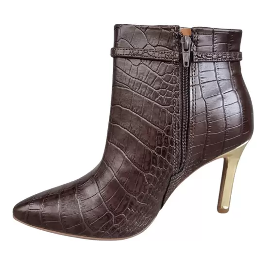 Bota Feminina Bico Fino Salto Agulha Vizzano - Imagem 5