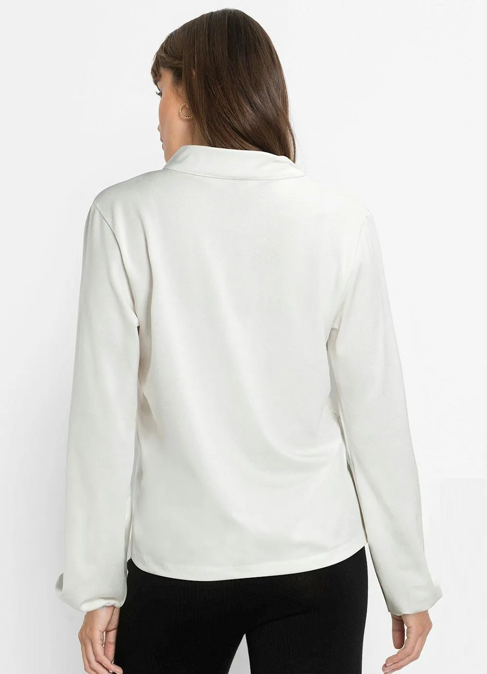Blusa Gola Padre Off White-bonprix - Imagem 2