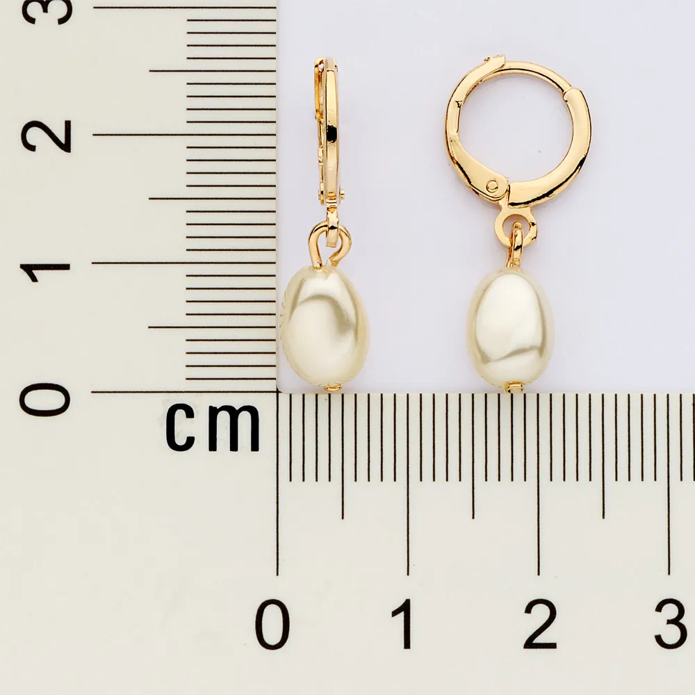 Rommanel-BRINCO ARGOLA BANHADO A OURO 18K COM PÉROLAS BARROCAS – TAM.ÚNICO 5273840026 - Imagem 4