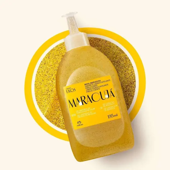 Refil Sabonete Líquido Esfoliante Natura Ekos Maracujá 185Ml - Imagem 2