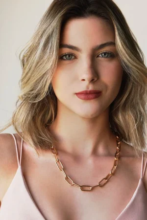 Colar com Elos Lisos e Grossos folheado em ouro 18k