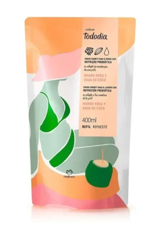 Refil hidratante corporal natura tododia manga rosa e agua de coco 400ml
