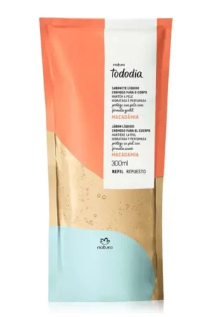 Refil Sabonete Líquido Cremoso para o Corpo Tododia Macadâmia 300 ml – Natura